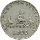 Italien 500 Lire 1964 - Schiffe des Columbus